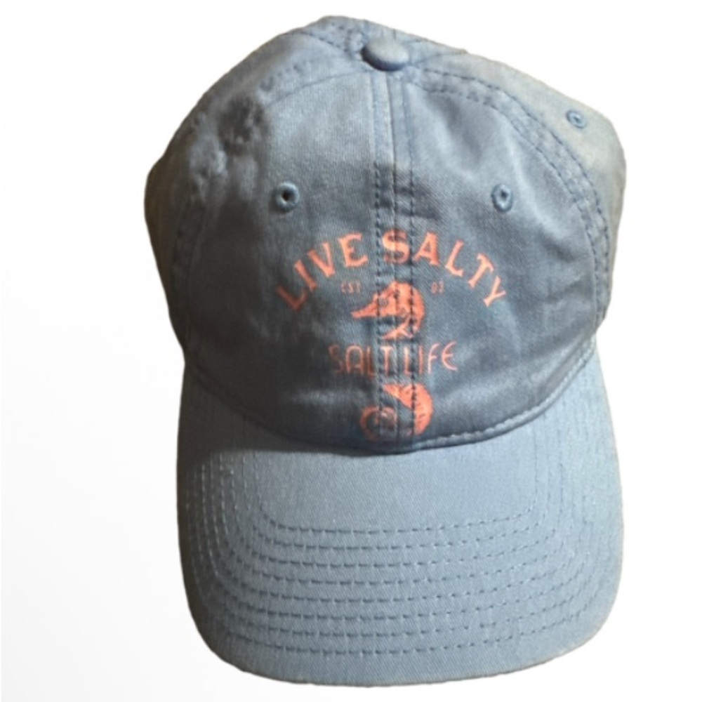 Salt Life baby blue Cap with Coral Design